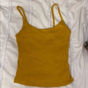 yellow tank top from wild fabel xs